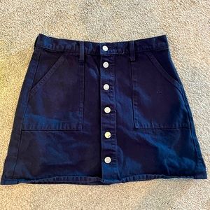 Navy utility skirt